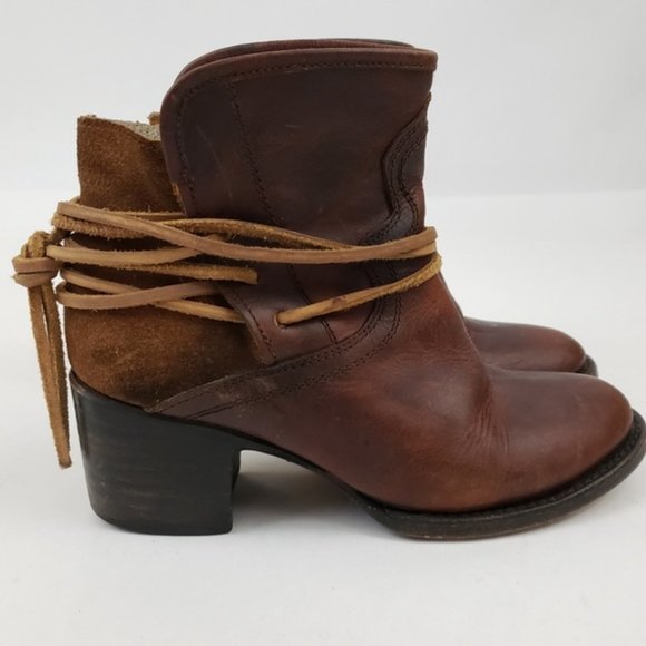 Freebird by Steven Shoes - Freebird by Steven Casey Booties in Cognac - Sz 7
